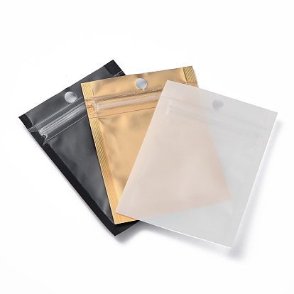 Plastic Zip Lock Bag, Storage Bags, Self Seal Bag, Top Seal, with Window and Hang Hole, Rectangle