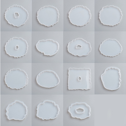 Silicone Cup Mat Molds, Resin Casting Molds, For UV Resin, Epoxy Resin Jewelry Making, Nuggets