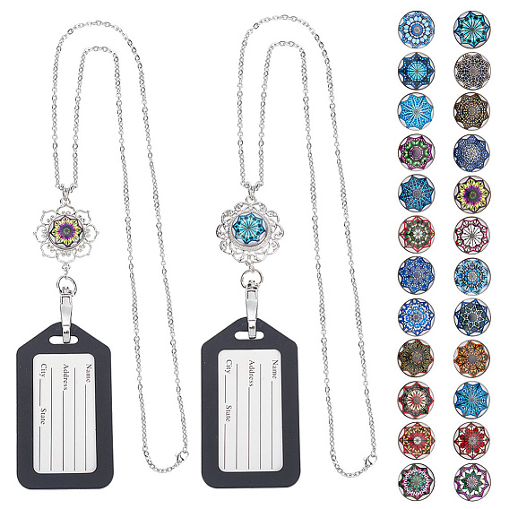 Набор для самостоятельного изготовления полукруглого ожерелья со сменным кулоном-цветком, в том числе 304 ожерелья из троса из нержавеющей стали, подвески из сплава и кнопка с защелкой