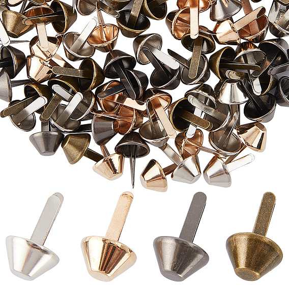 100шт 4 цвета железные гвозди, скрапбукинга, Фотоальбом, украшение свадебных принадлежностей, детские куклы, карты DIY бумаги