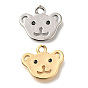 Латунные микро проложить кубического циркония подвески, без кадмия, без никеля и без свинца, маленькие медвежьи талисманы