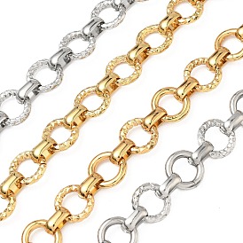 304 Цепи из текстурированной нержавеющей стали с кольцами, несварные, с катушкой