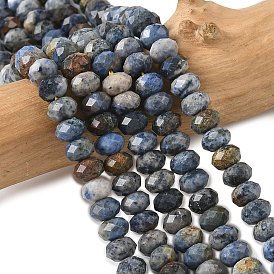 Натуральные нити из бисера, граненые, рондель