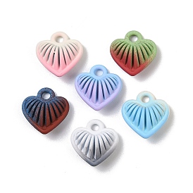 Акриловые подвески краскораспылительные, сердце прелести, без свинца, без никеля и без кадмия