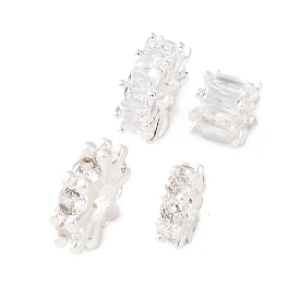 Латунные микро проложить кубического циркония бусы, без кадмия и без свинца, стойки покрытие, долговечный