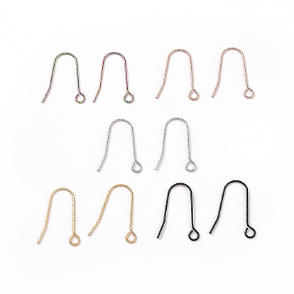 316 Крючки для сережек из нержавеющей стали с ионным покрытием (IP), с горизонтальной петлей