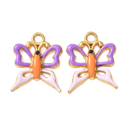 304 нержавеющей стальной эмали подвески, бабочки прелести, ионное покрытие (ip)