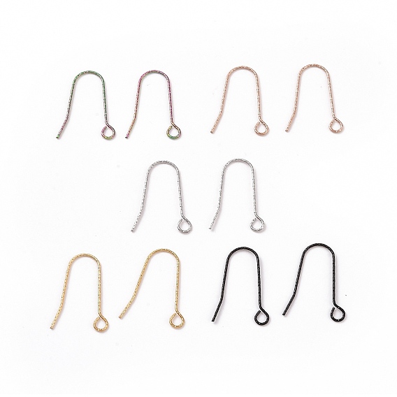 316 Крючки для сережек из нержавеющей стали с ионным покрытием (IP), с горизонтальной петлей