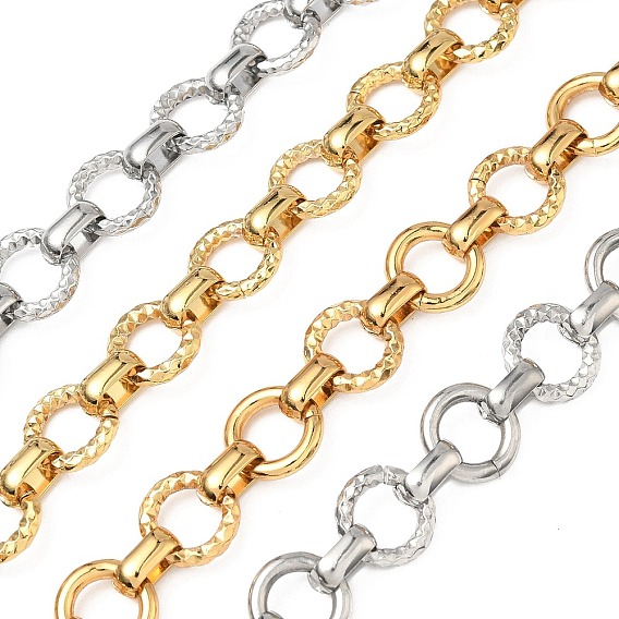 304 Цепи из текстурированной нержавеющей стали с кольцами, несварные, с катушкой