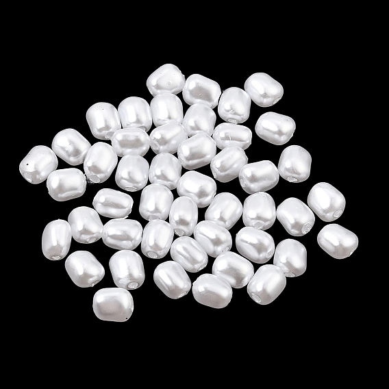ABS Plastic Imitation Pearl Beads, Column