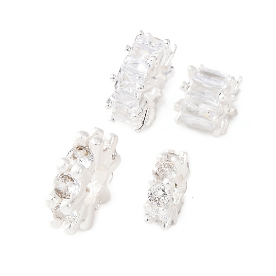 Латунные микро проложить кубического циркония бусы, без кадмия и без свинца, стойки покрытие, долговечный