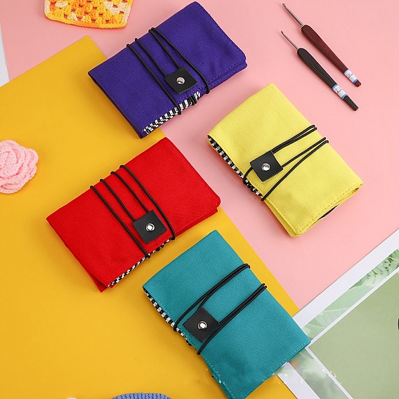 Чехол для вязальных спиц, дорожный органайзер, сумка для хранения спиц, тунисские крючки и аксессуары для вязания крючком