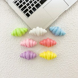 Непрозрачные кабошоны из смолы, круассан