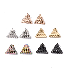 304 треугольные серьги-гвоздики из нержавеющей стали для женщин