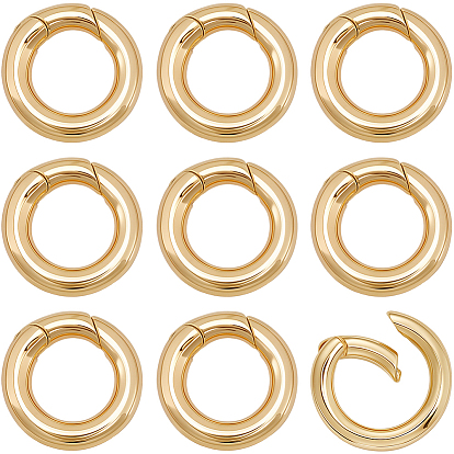 10шт. латунные пружинные кольца-затворы, без никеля , кольцо