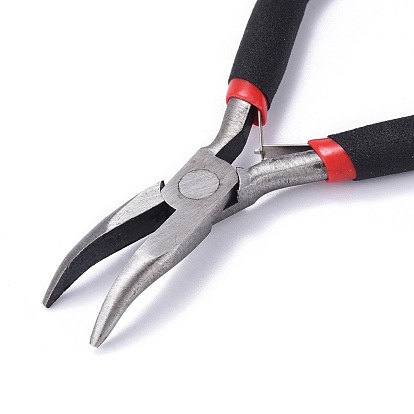 5 inch  Carbon Steel Bent Nose Plier for Jewelry Making Supplies, Polishing, 125mm