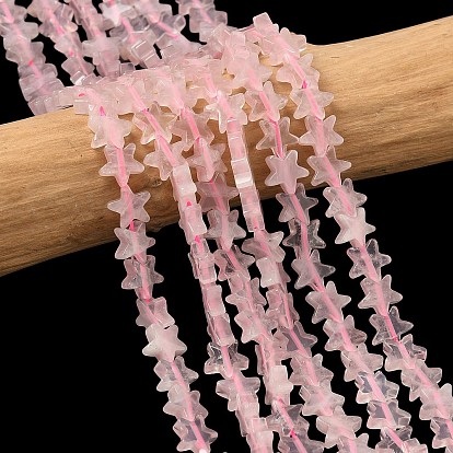 Природного розового кварца нитей бисера, звезда