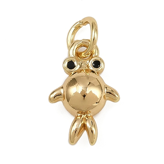 Латунные микро проложить кубического циркония прелести, окунь, без кадмия и без свинца, долговечный, реальный 18 k позолоченный, с целью перехода в кольце