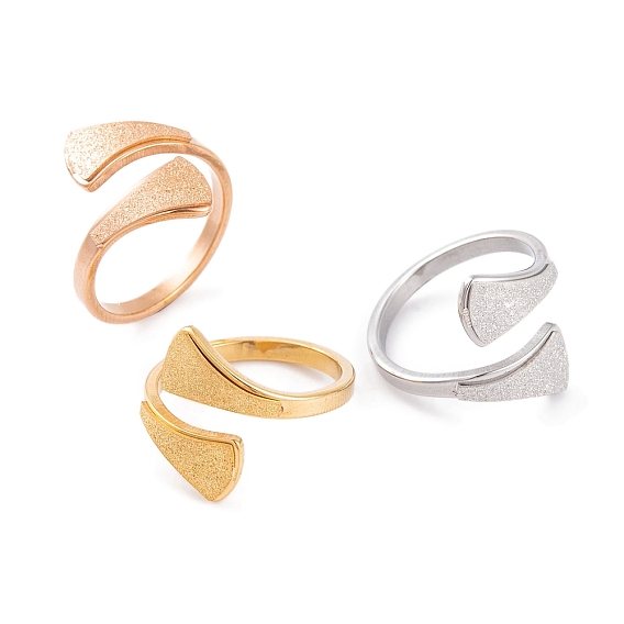 304 треугольное открытое кольцо-манжета из нержавеющей стали для женщин