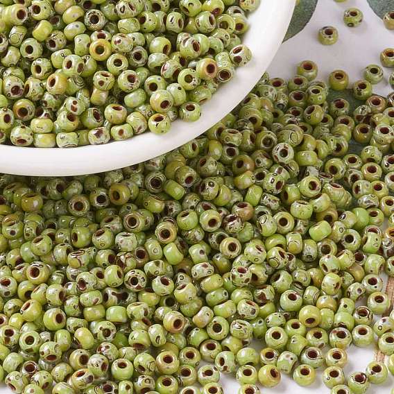 Миюки круглые бусины рокайль, японский бисер, непрозрачные цвета пикассо