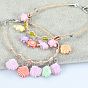 Ocean-themed Lucky Charm Macaron Color Handmade Bracelet for Dolphin and Sea Turtle Lovers