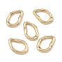 SHEGRACE Brass Spring Gate Rings, Nuggets, Lead Free & Cadmium Free & Nickel Free