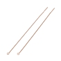 304 Stainless Steel Stud Earring Finding, with Hole, Ear Thread