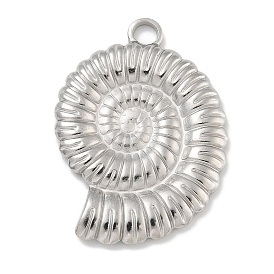304 подвески из нержавеющей стали, спиральная ракушка-шарм