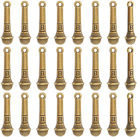 60 подвески из цинкового сплава в тибетском стиле, подвески для микрофона