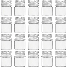 Стеклянные бутылки, с винтовой алюминиевой крышкой и силиконовой пробкой, пустая банка, платина