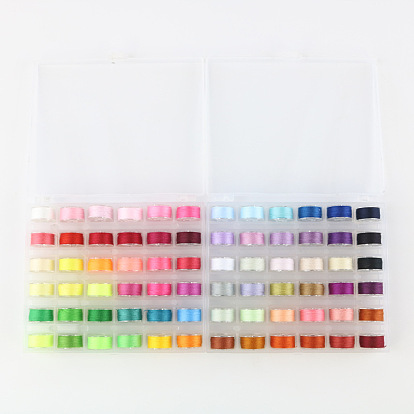 36-color sewing thread transparent plastic bobbin thread roll storage bobbin box sewing machine bottom line