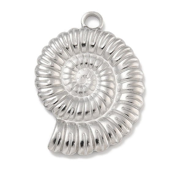 304 подвески из нержавеющей стали, спиральная ракушка-шарм