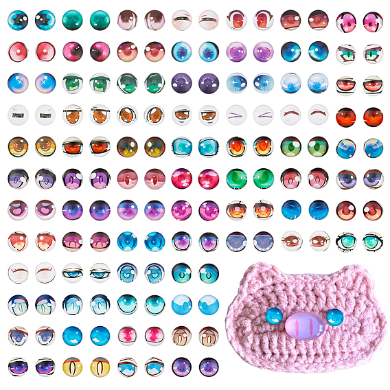 3наборы 3цвета стеклянные кукольные поделки глазные яблоки, страшные полые глазные яблоки