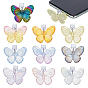 10шт пластиковые мобильные пылезащитные заглушки, с акриловыми подвесками, бабочка