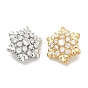 Стойка покрытие латунные микропаве прозрачные кубические циркониевые кнопки, долговечный, без свинца и без кадмия, снежинка, 1-луночное