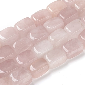 Naturel a augmenté perles de quartz brins, cuboïde