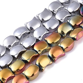Electroplate Glass Beads Strands, Full Plated, Cat Shape