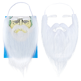 Тканевые искусственные брови и усы, рождественские аксессуары для косплея Санта-Клауса