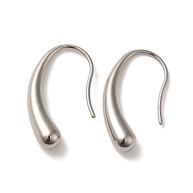 304 Stainless Steel Teardrop Dangle Earrings