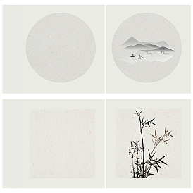 2 наборы 2 китайская открытка из рисовой бумаги, сюань бумага, прямоугольные, принадлежности для каллиграфии