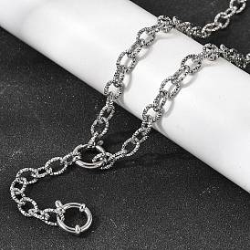 6мм 201 Текстурированные цепочки из нержавеющей стали, унисекс, не тускнеет