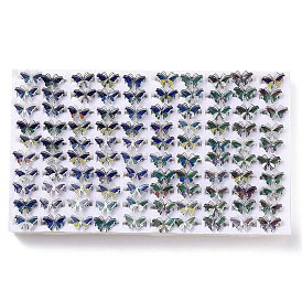 100Pcs Butterfly Adjustable Mood Ring, Temperature Change Color Emotion Feeling Alloy Band Rings for Women