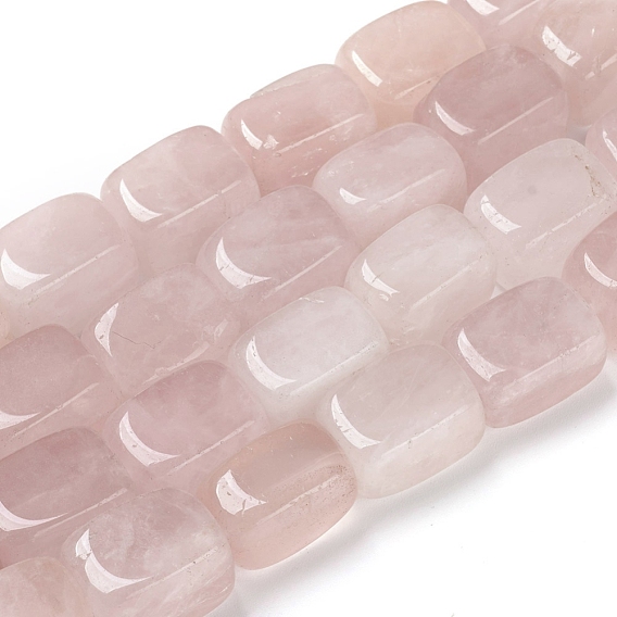 Naturel a augmenté perles de quartz brins, cuboïde