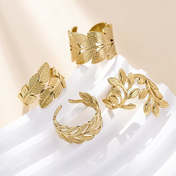 304 открытая манжета из нержавеющей стали для женщин, лист