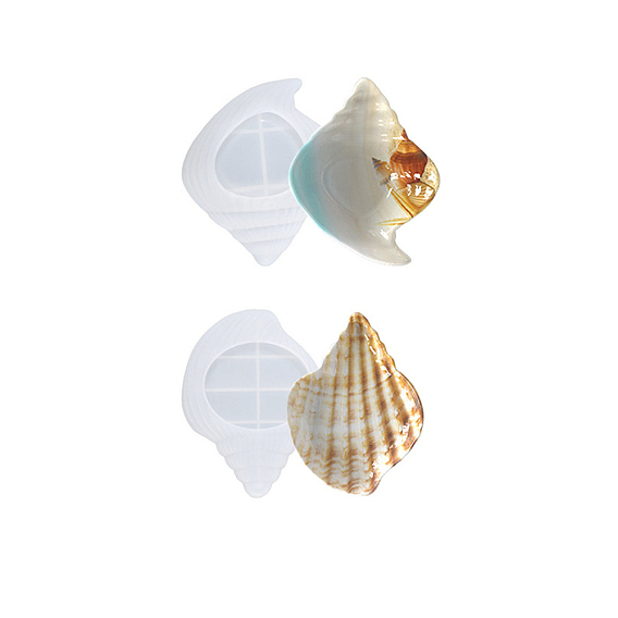 Силиконовые формы для ювелирных изделий в форме ракушки своими руками, формы для хранения, формы для литья смолы, для уф-смолы, изготовление изделий из эпоксидной смолы