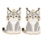 Pendentifs en émail , charmes d'animaux, or