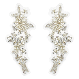 Кружевной воротник с цветочной вышивкой, декольте отделка одежды пошив аппликации край, аксессуары для одежды diy