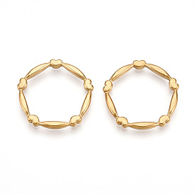 304 нержавеющей стали связывающий кольца, форма кольца в форме сердца, ионное покрытие (ip)