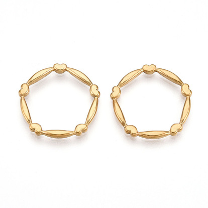 304 нержавеющей стали связывающий кольца, форма кольца в форме сердца, ионное покрытие (ip)