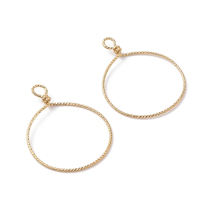 Copper Open Back Bezel Pendants, Ring